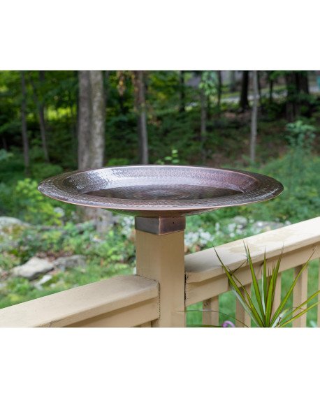 copper bird bath