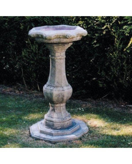 stone ornate bird bath