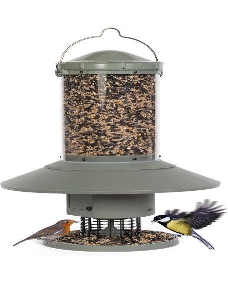 smart timer activation
no spill bird feeder