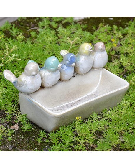 ceramic bird feeder