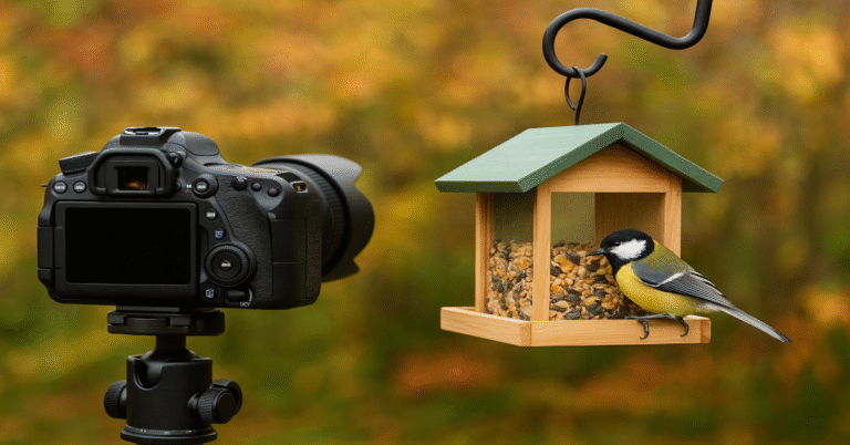 how to set up a bird feeder camera